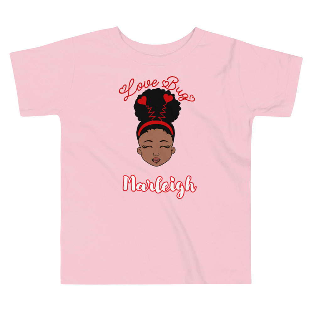 LoveBug Custom Name Black Girl Youth Tee - Irie Vybyz Tees & Thingz