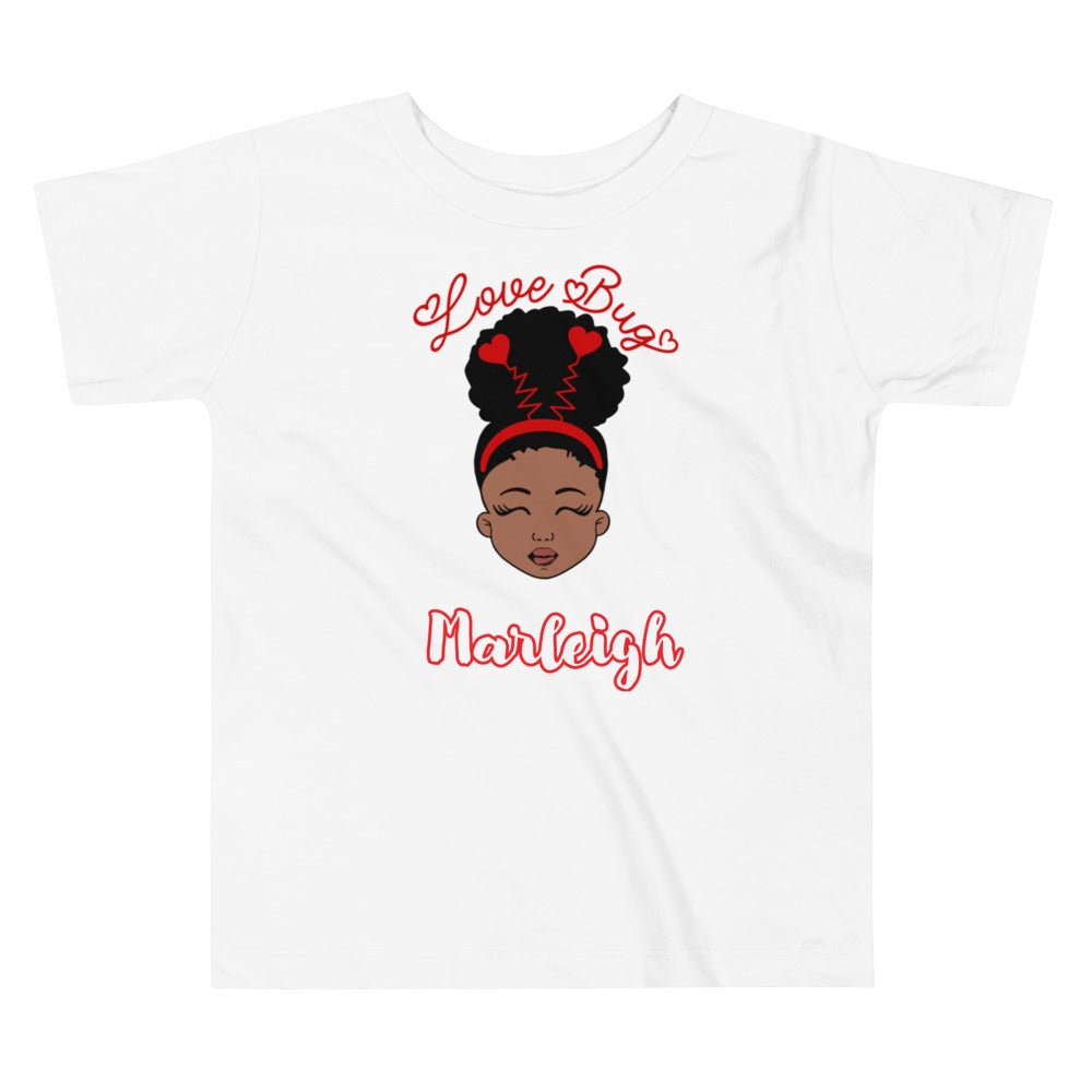 LoveBug Custom Name Black Girl Youth Tee - Irie Vybyz Tees & Thingz