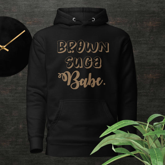 Brown Suga Babe Hoodie - Irie Vybyz Tees & Thingz