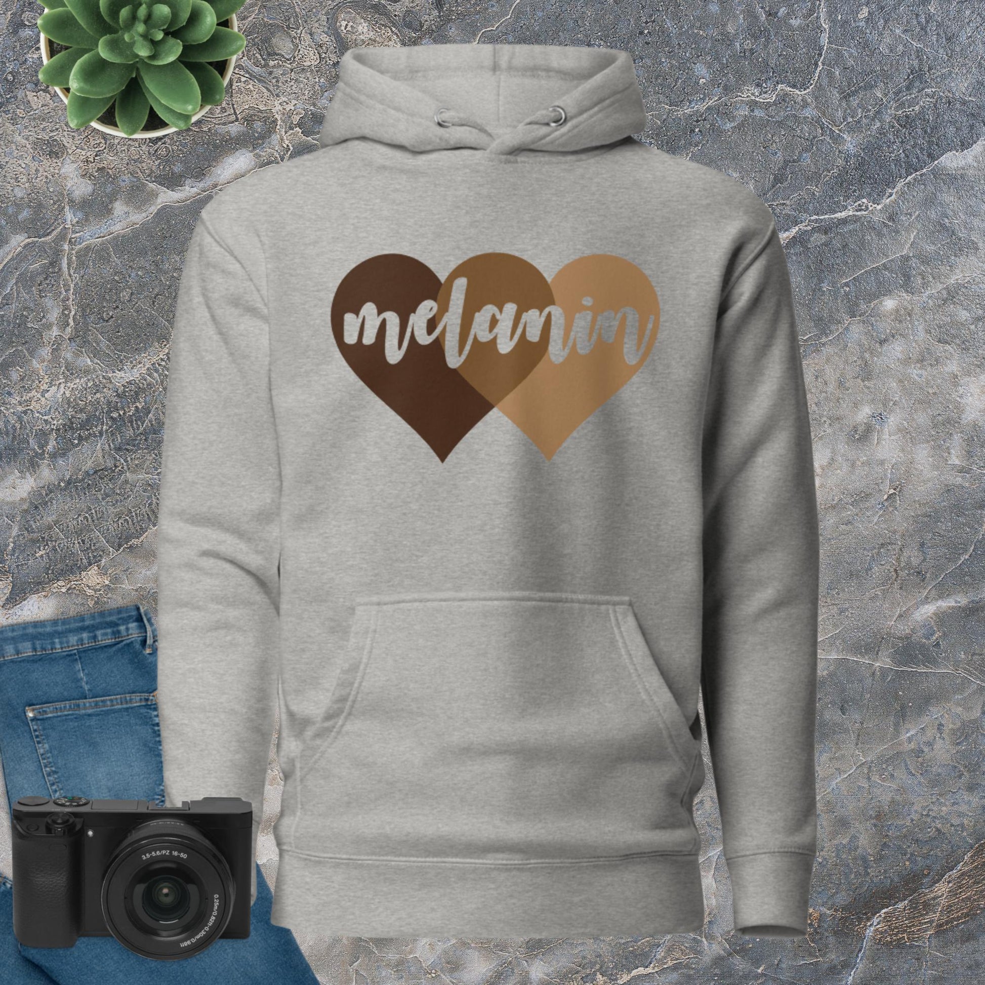 Custom Melanin Hearts Hoodie - Irie Vybyz Tees & Thingz