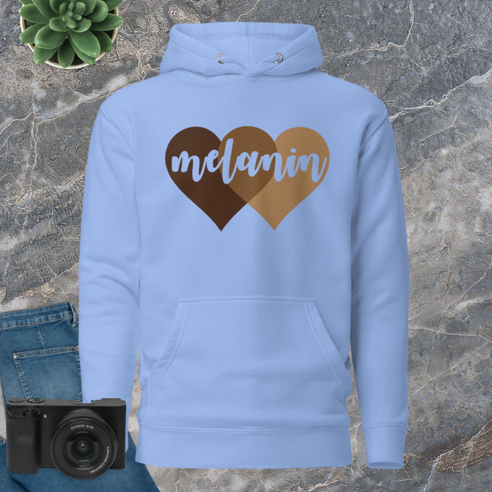 Custom Melanin Hearts Hoodie - Irie Vybyz Tees & Thingz