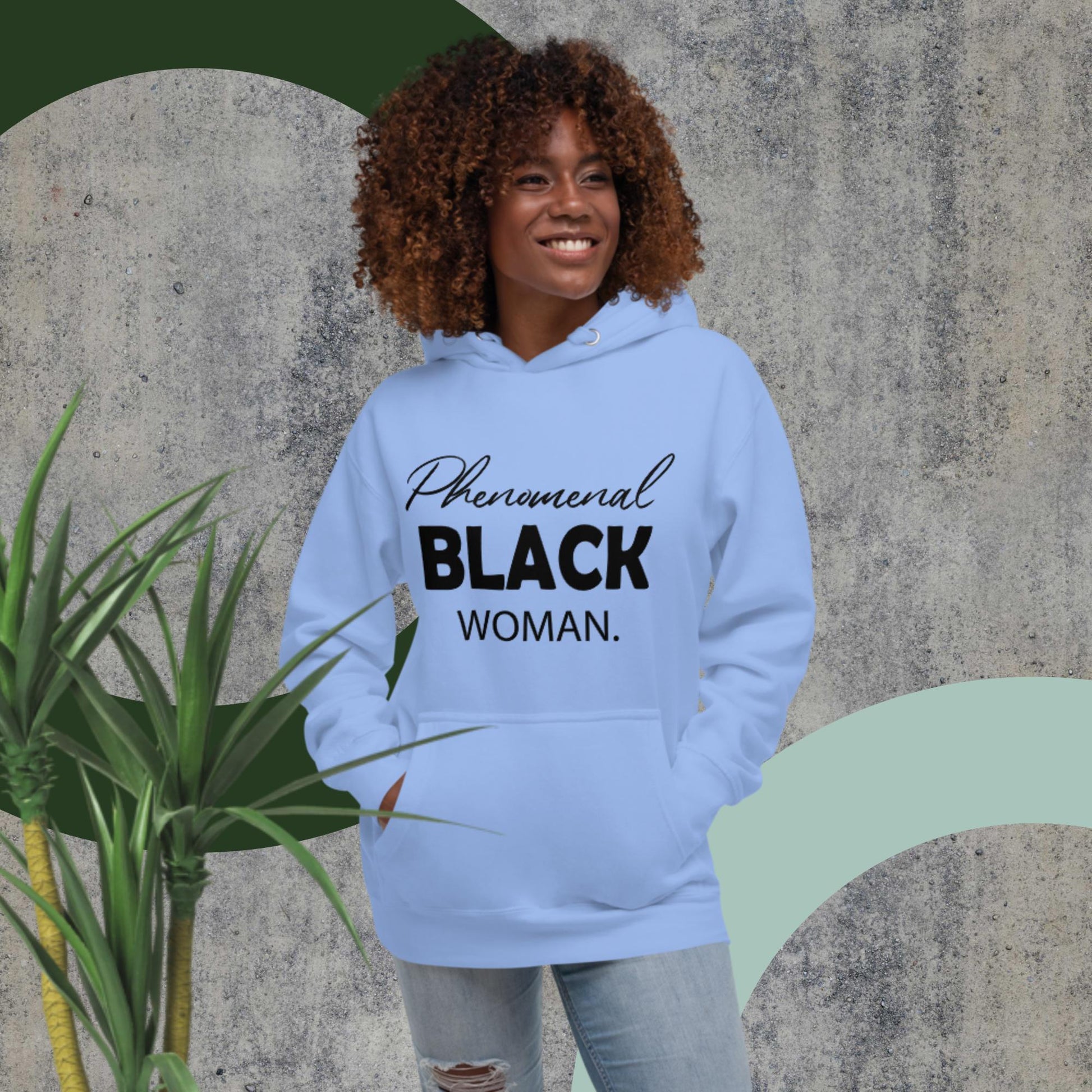 Phenomenal Black Woman Hoodie - Irie Vybyz Tees & Thingz