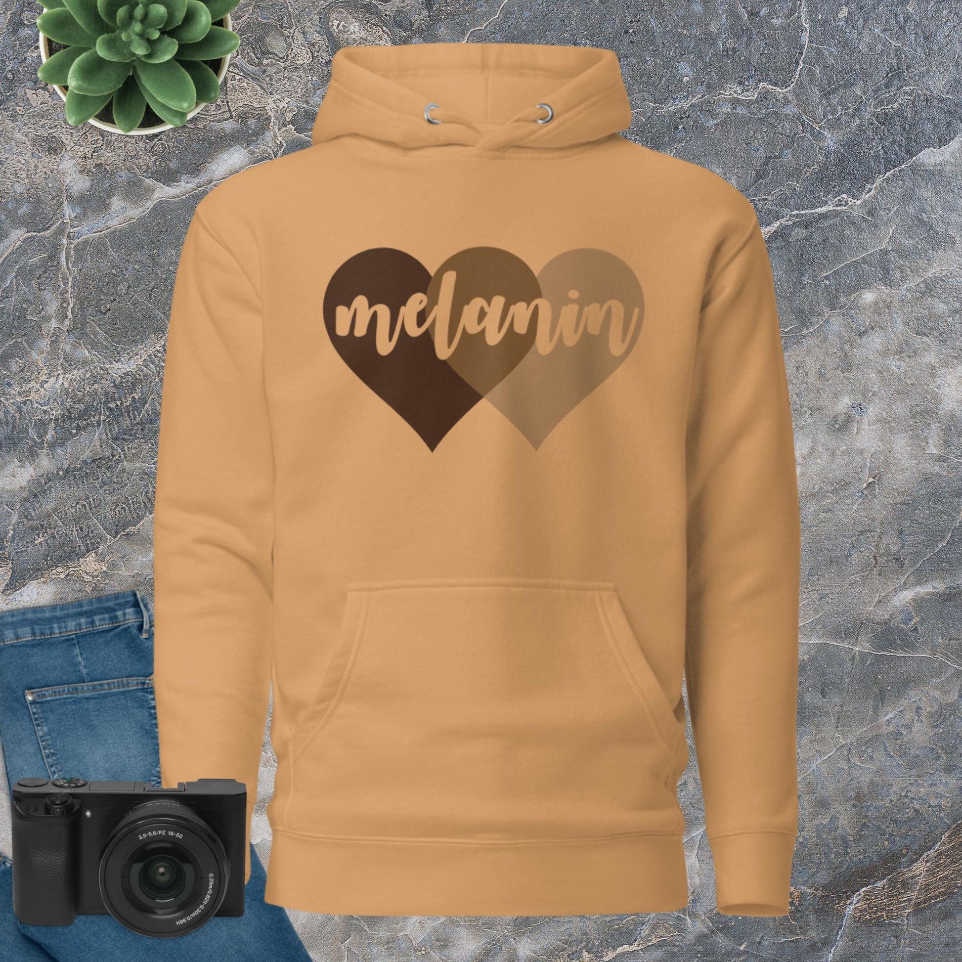 Custom Melanin Hearts Hoodie - Irie Vybyz Tees & Thingz