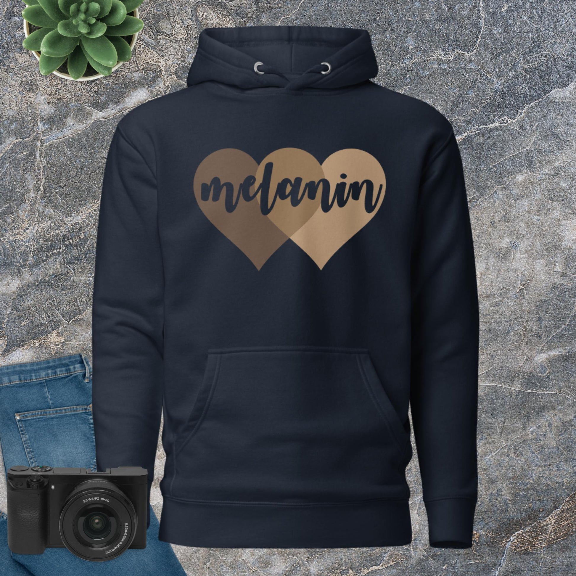 Custom Melanin Hearts Hoodie - Irie Vybyz Tees & Thingz