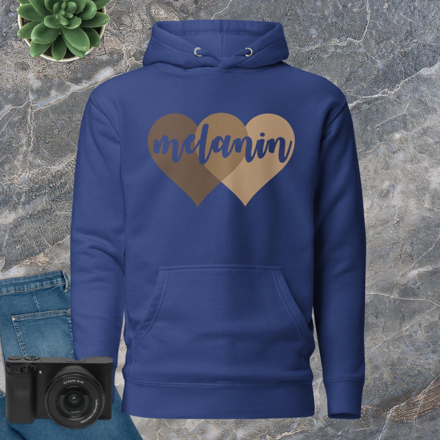 Custom Melanin Hearts Hoodie - Irie Vybyz Tees & Thingz