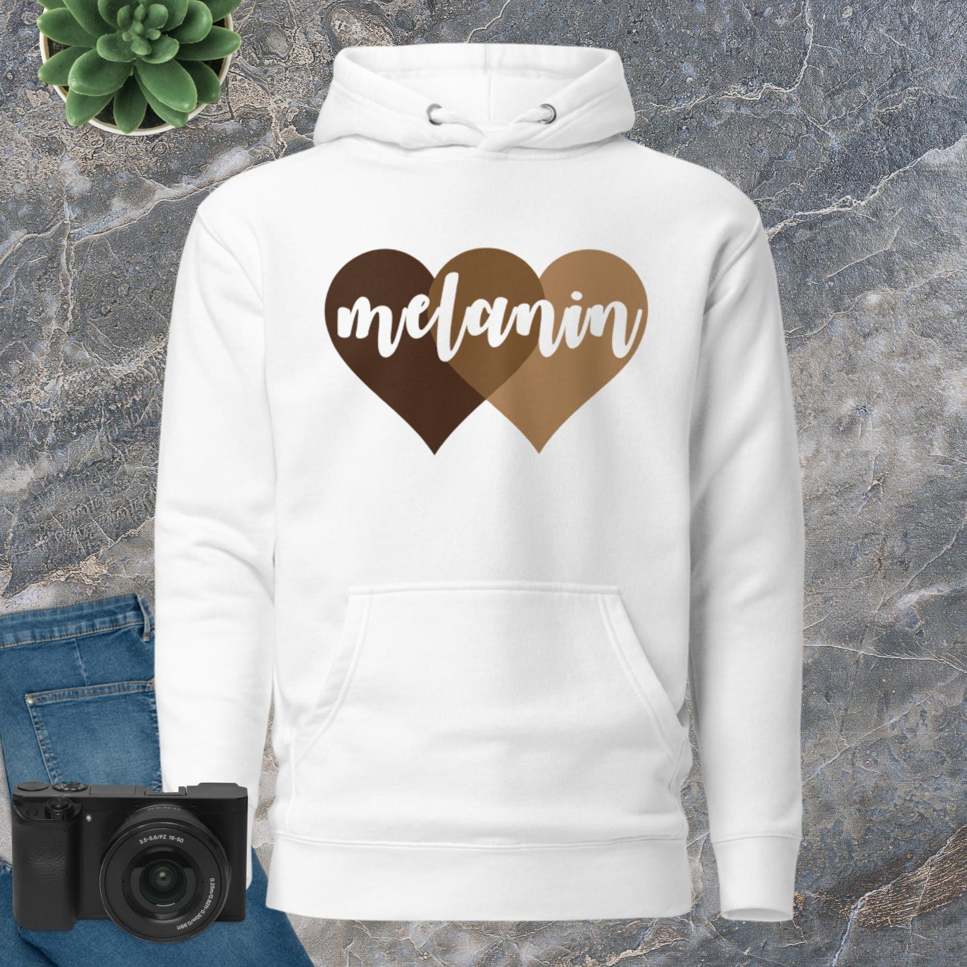 Custom Melanin Hearts Hoodie - Irie Vybyz Tees & Thingz