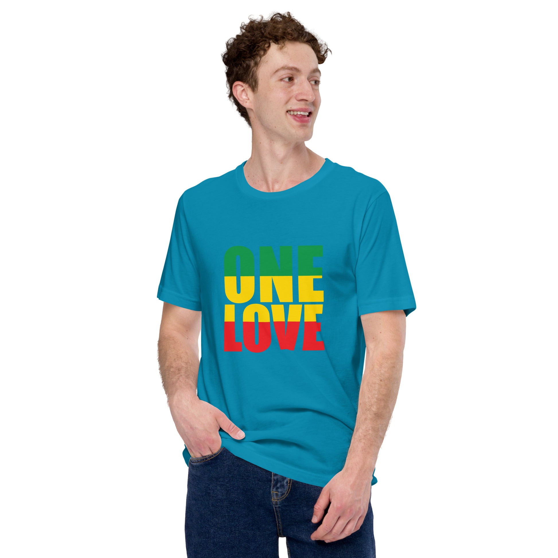 One Love Unisex t-shirt - Irie Vybyz Tees & Thingz