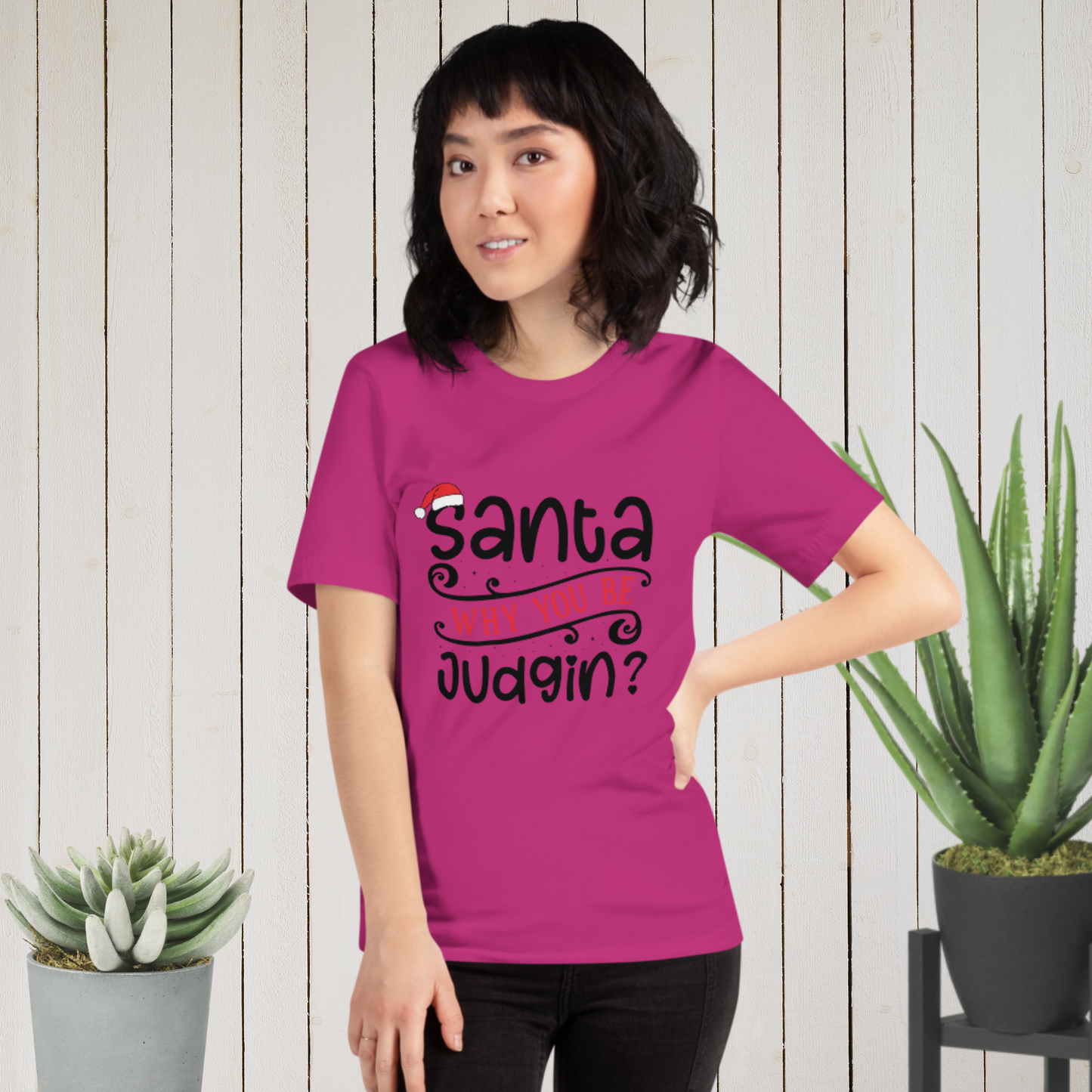 Santa Why You Be Judging? Unisex Tee - Irie Vybyz Tees & Thingz