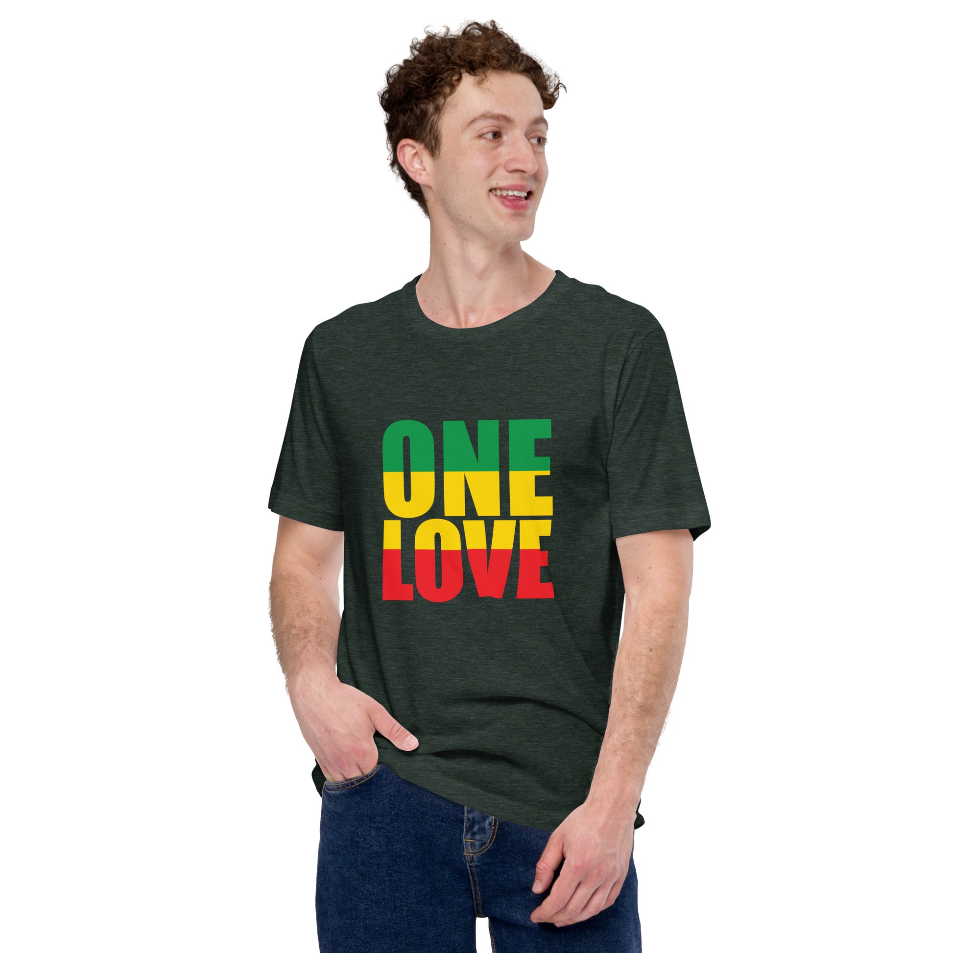 One Love Unisex t-shirt - Irie Vybyz Tees & Thingz