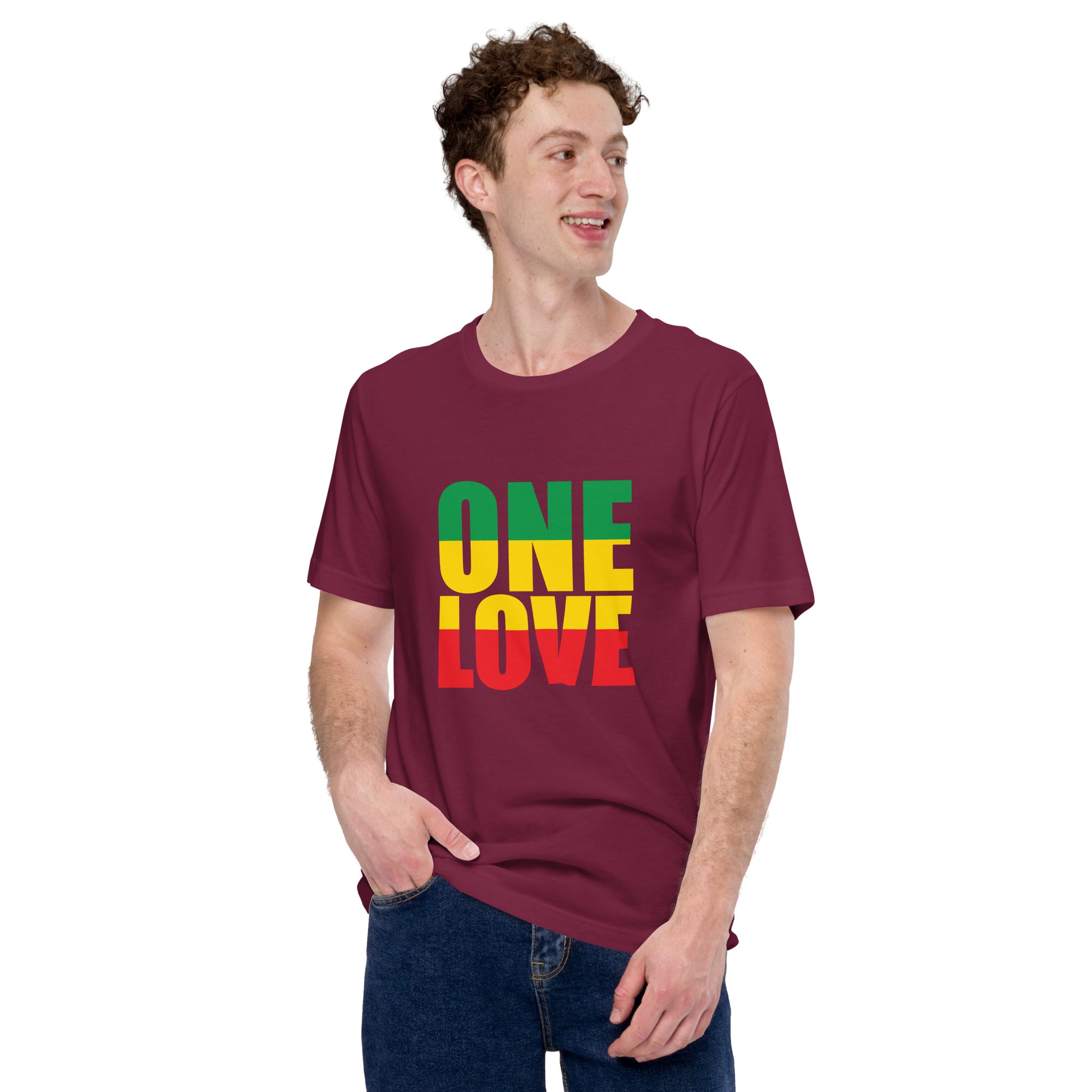 One Love Unisex t-shirt - Irie Vybyz Tees & Thingz