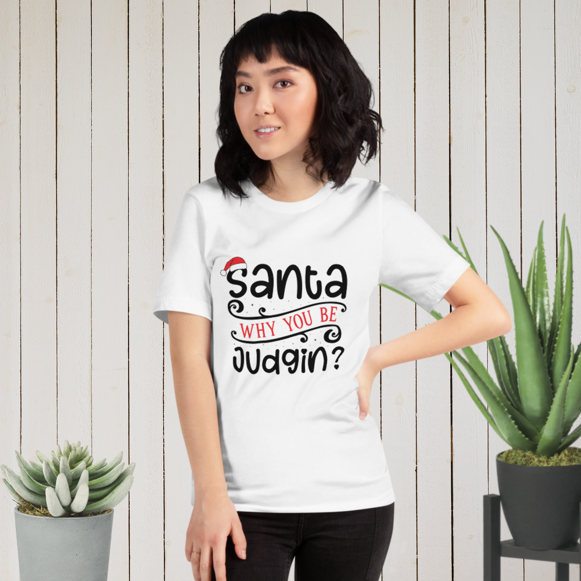 Santa Why You Be Judging? Unisex Tee - Irie Vybyz Tees & Thingz