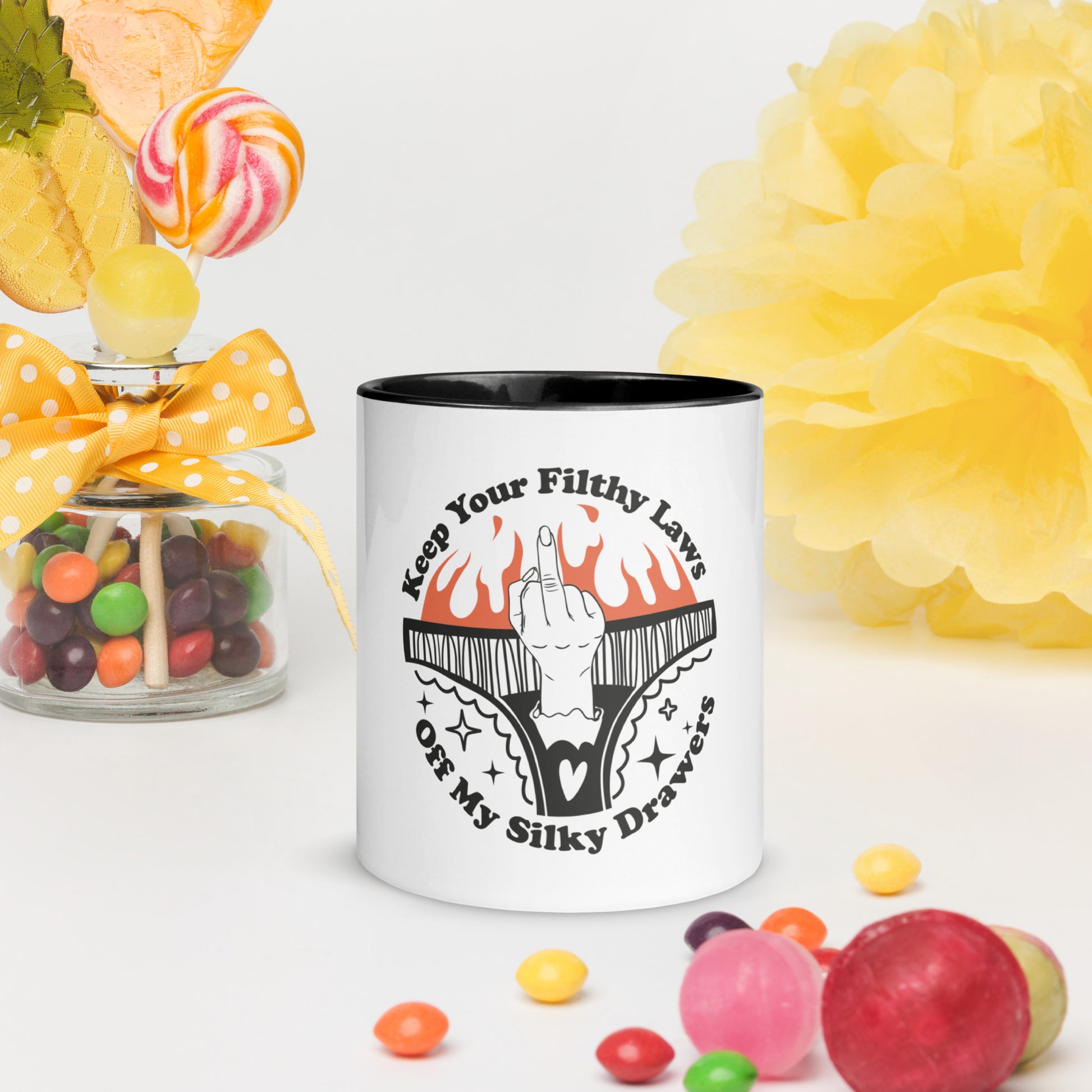 Keep Your Filthy Laws Off Mug with Color Inside - Irie Vybyz Tees & Thingz