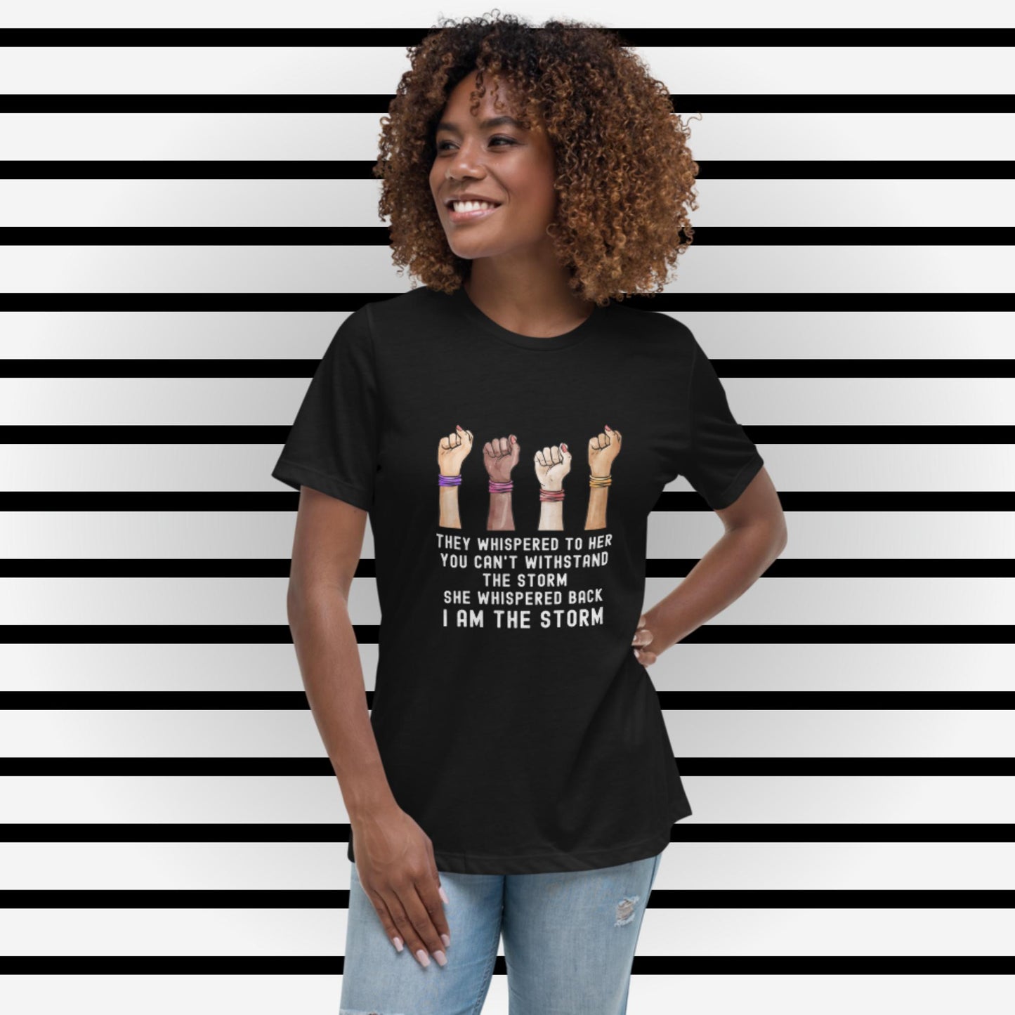 I Am The Storm Women's Relaxed T-Shirt - Irie Vybyz Tees & Thingz