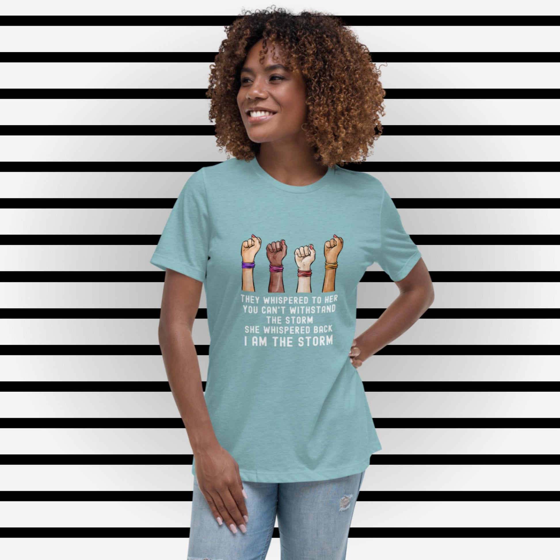 I Am The Storm Women's Relaxed T-Shirt - Irie Vybyz Tees & Thingz