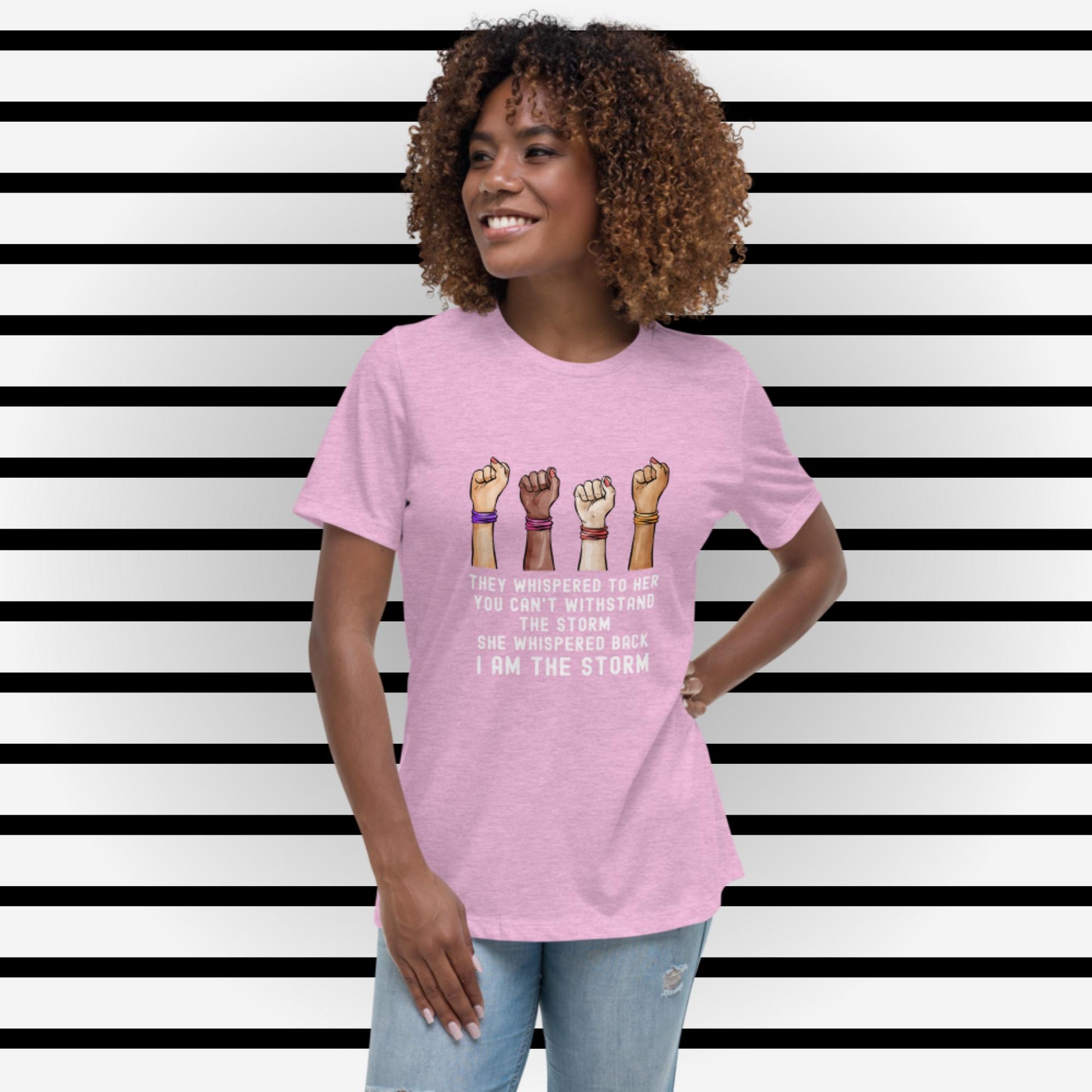 I Am The Storm Women's Relaxed T-Shirt - Irie Vybyz Tees & Thingz