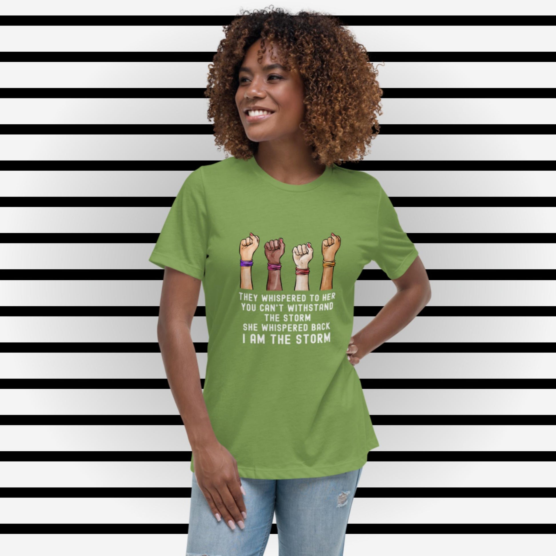 I Am The Storm Women's Relaxed T-Shirt - Irie Vybyz Tees & Thingz