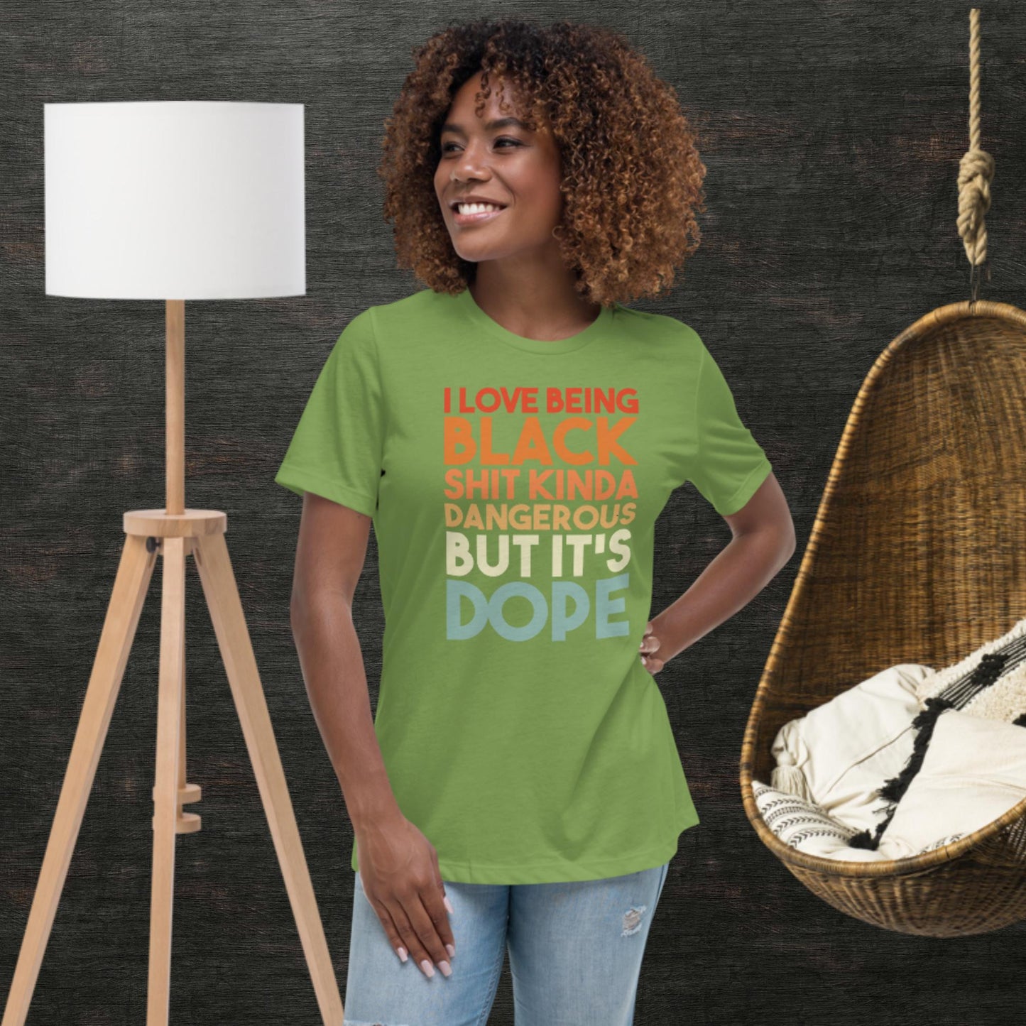 I Love Being Black Women's Relaxed T-Shirt - Irie Vybyz Tees & Thingz