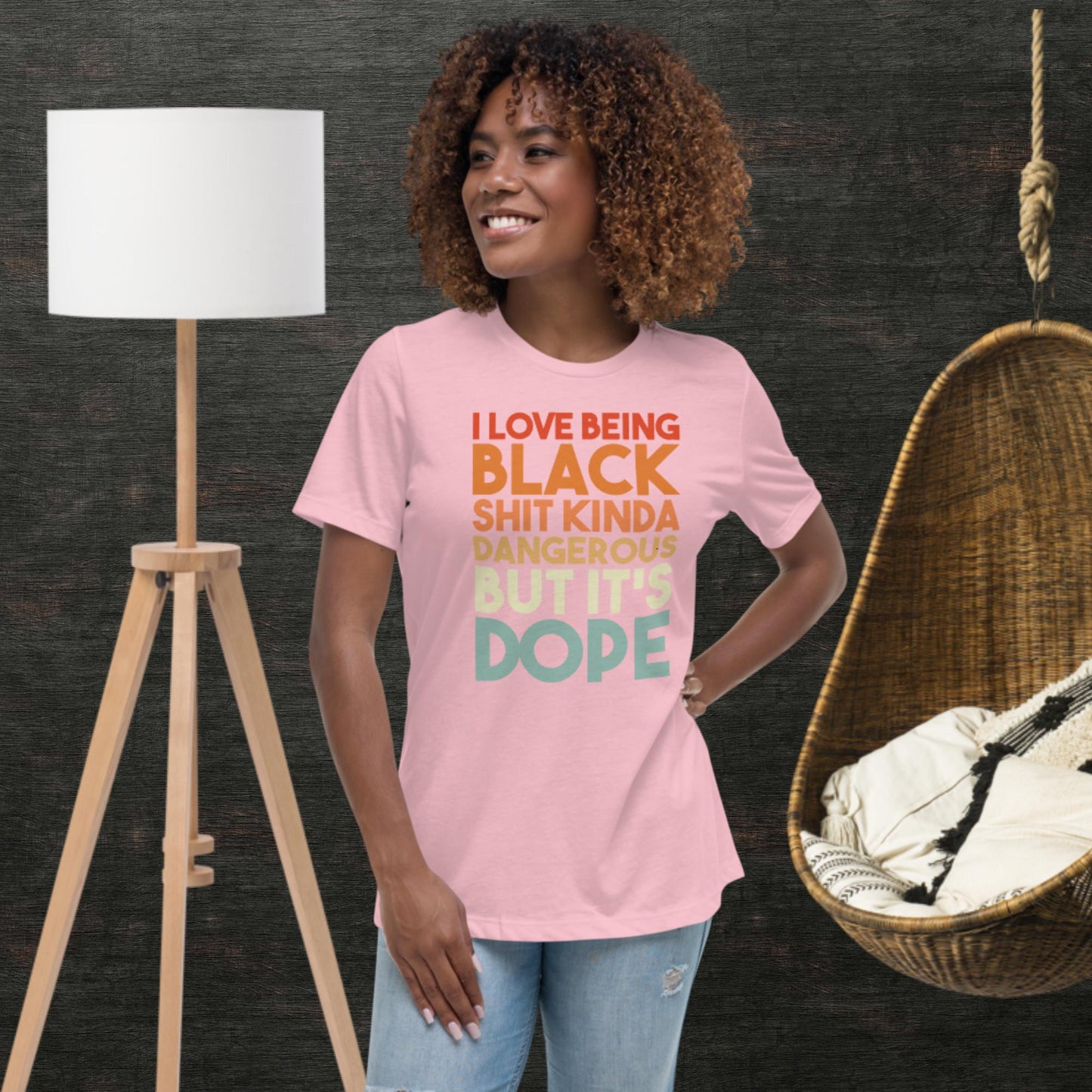 I Love Being Black Women's Relaxed T-Shirt - Irie Vybyz Tees & Thingz