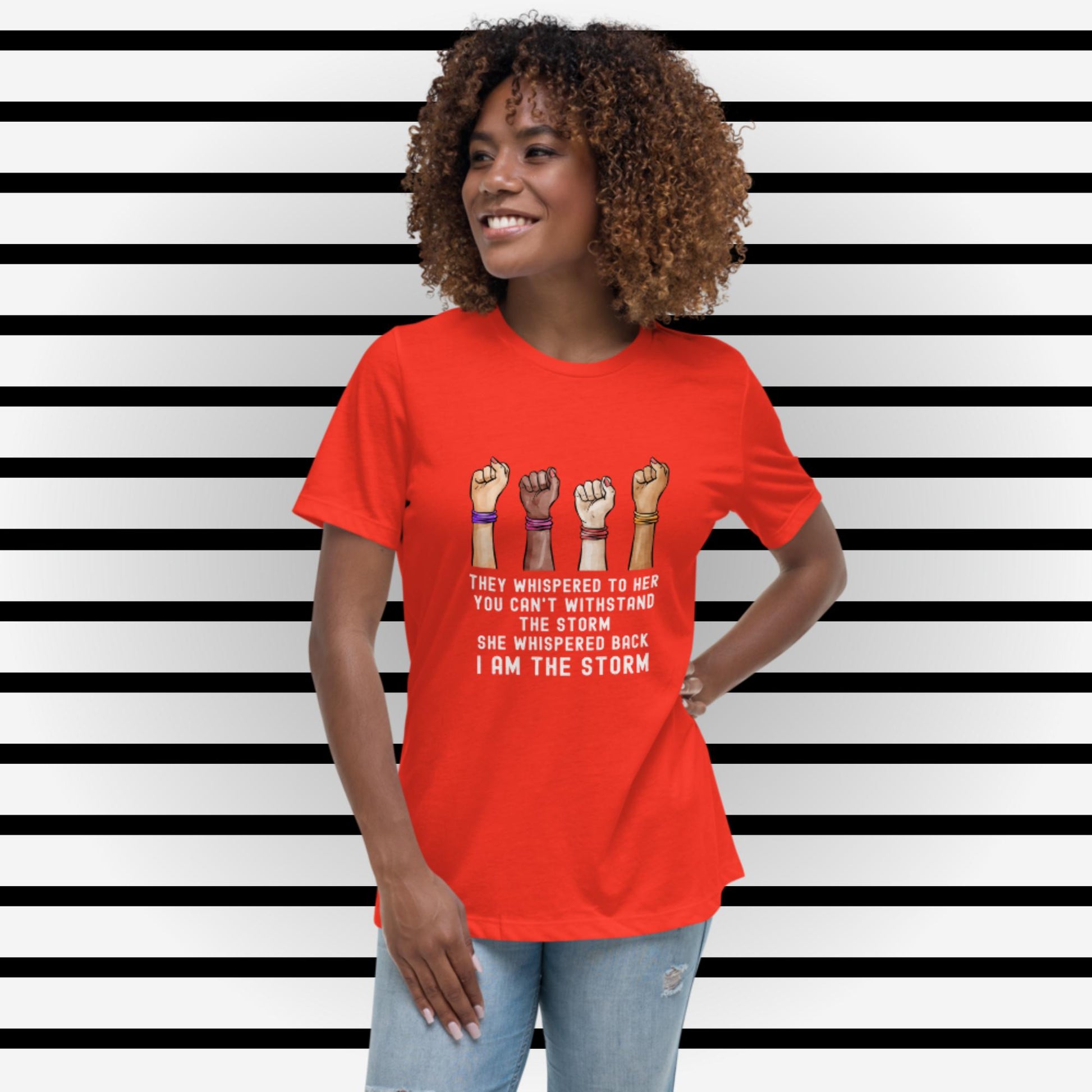 I Am The Storm Women's Relaxed T-Shirt - Irie Vybyz Tees & Thingz